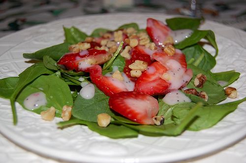 Low fat Strawberry Poppy seed salad