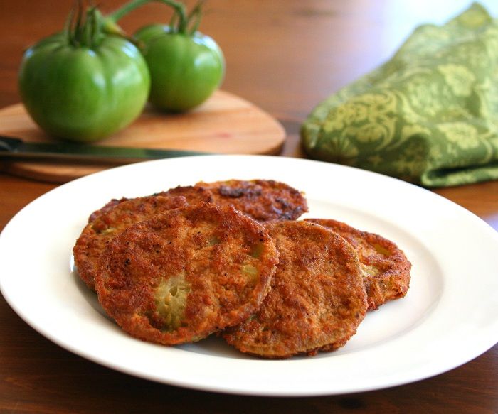 Low Carb Fried Green Tomatoes