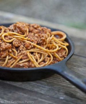 Clean Eating Skillet Spaghetti