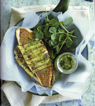 Snapper with Zucchini Pesto