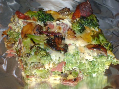 Turkey and Veggie Breakfast Squares