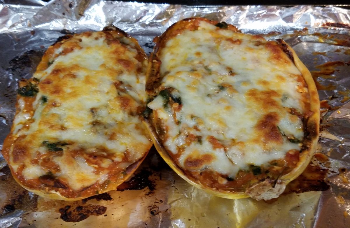 Spaghetti Squash Pizza Bowls