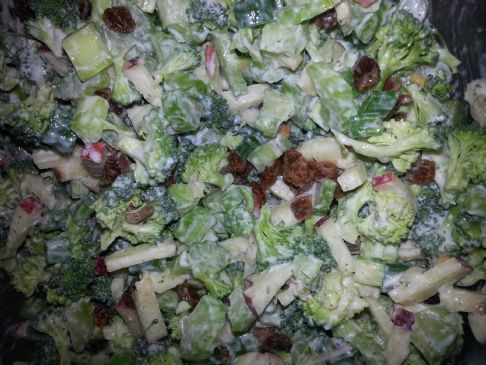Broccoli, Celery and Apple salad