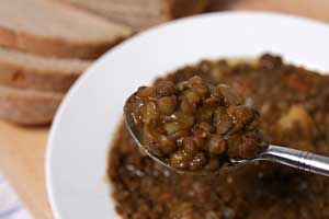 Drew's Lentil and Black Bean Soup