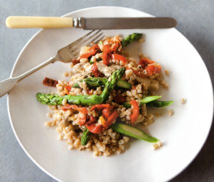 Farro with Chicken and Asparagus