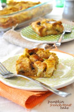 Pumpkin Spiced French Toast Bake