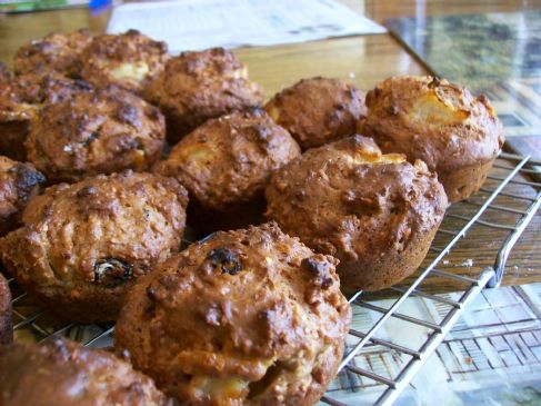 Wholesome Creamy Apple Muffins