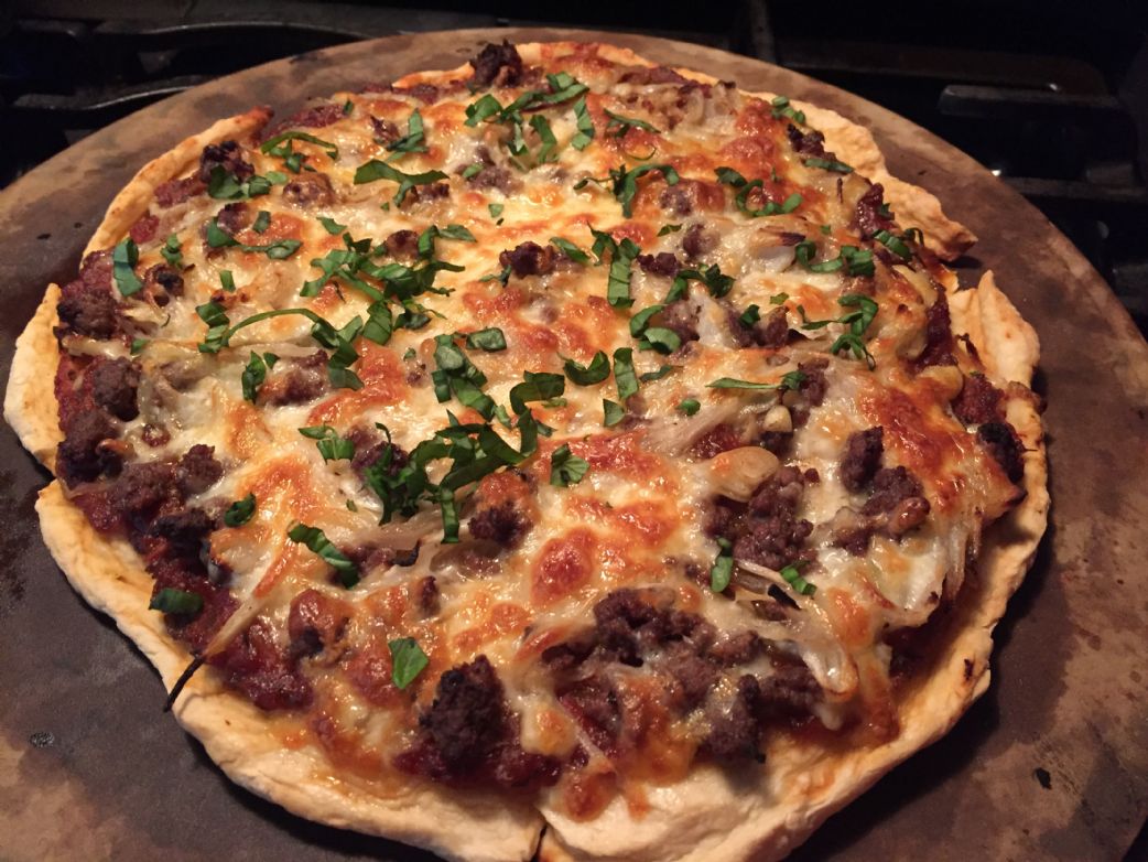Ground Beef Pizza by GastriKate