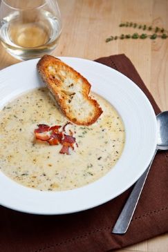 Roasted Cauliflower and Cheddar Soup