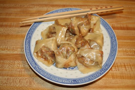 Quick Vegetarian Wontons