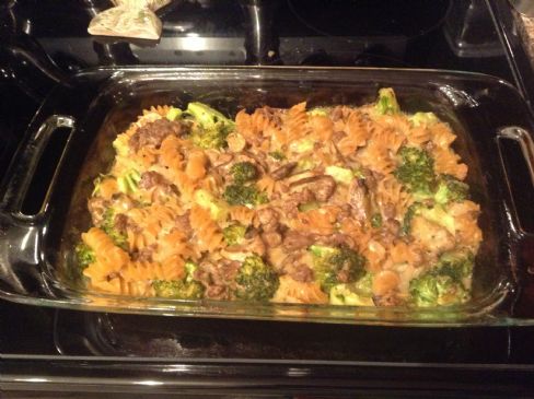 Low Sodium Mac and Cheese with Ground Beef and Broccoli