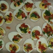 No Mayo Mexican Inspired Deviled Eggs