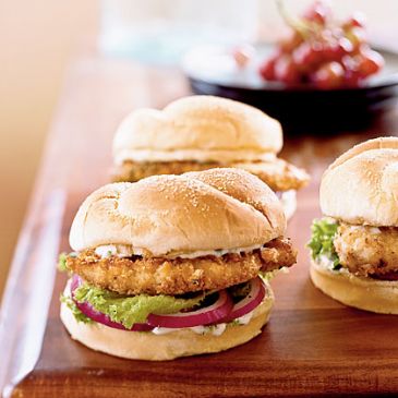 Spicy Chicken Sandwiches with Cilantro-Lime Mayo (Cooking Light)