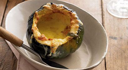 Gratineed Baked Squash Halves