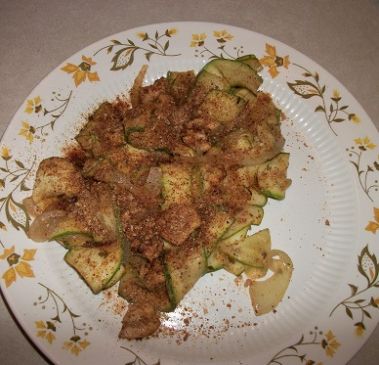 Sauteed Chicken and Zucchini Ribbons