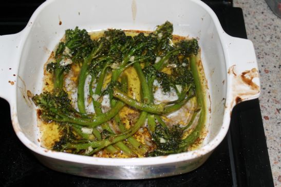 Baked broccolini