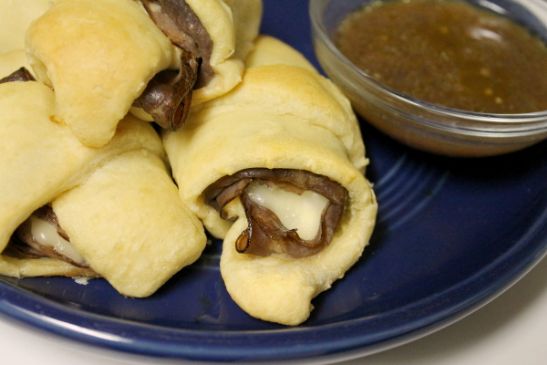 French Dip Crescent Rolls