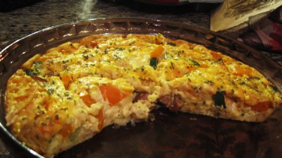 Spicy Chicken and Pepper Quiche