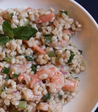 RHODEYGIRLTESTS' Shrimp and Bean Barley Salad