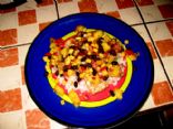 Almond Crusted Marlin with Pineapple, Corn and Black Bean Salsa