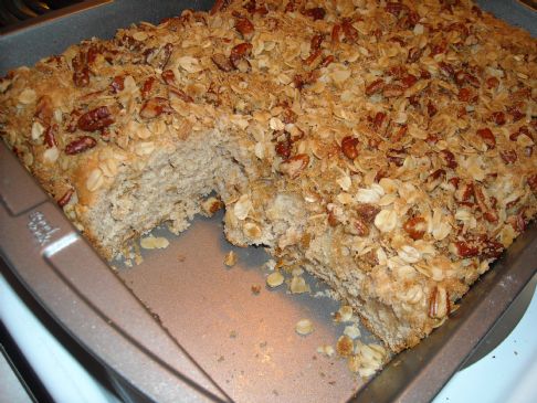 Fresh Apple Pecan Streusel Cake