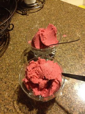 Roasted Raspberry Sherbet