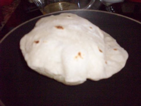 Flour Tortillas made with olive oil using your food processor