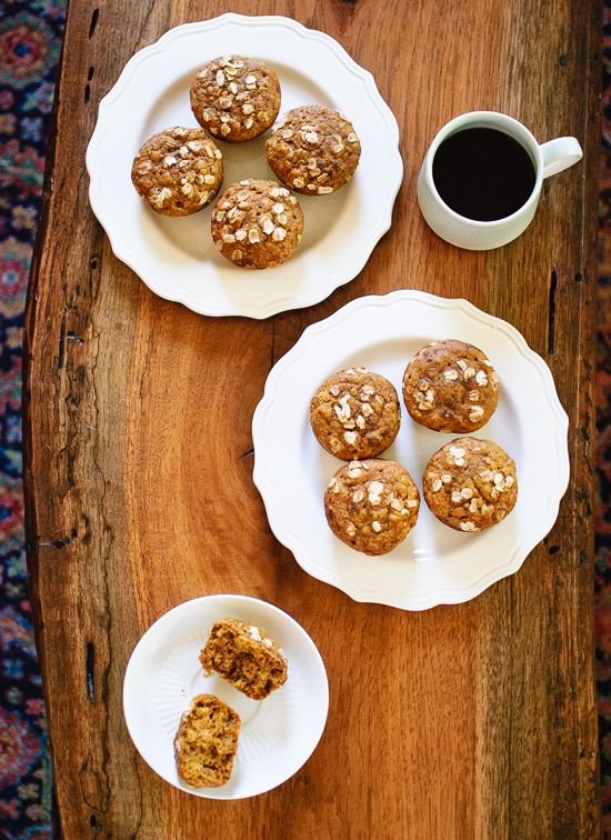 Maple-Sweetened Pumpkin Muffins with Oats