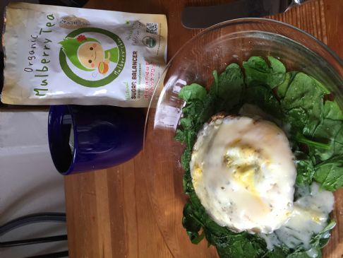 Quick and Easy portobello mushroom cap and egg: 