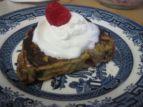 Stuffed Red White and Blue French Toast