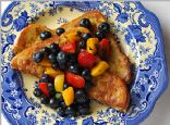 Guiltless Savory French Toast w/ fruit