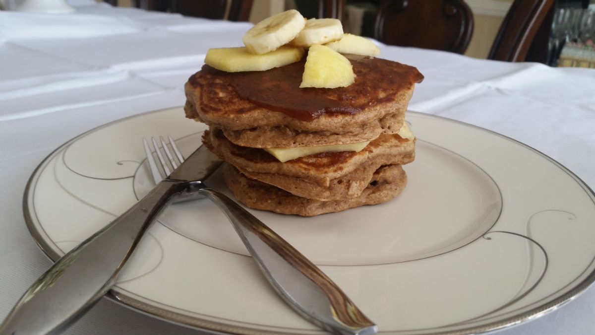 Basic Whole Wheat and Oat Pancakes