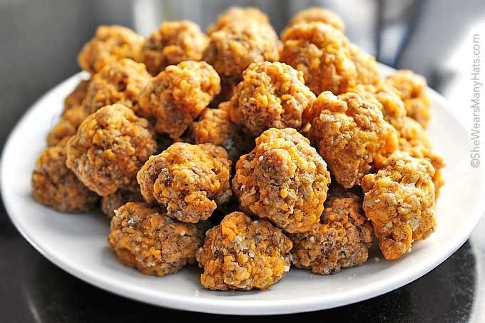 Sausage Balls with Cheese
