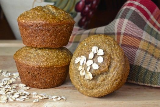 Banana Oatmeal Flax Muffins