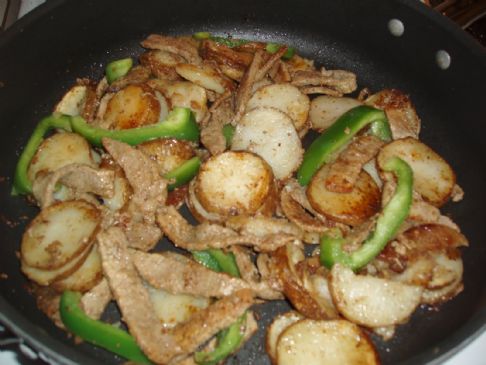Pepper Steak with Potatoes