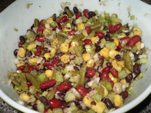 Hominy Bean Salad