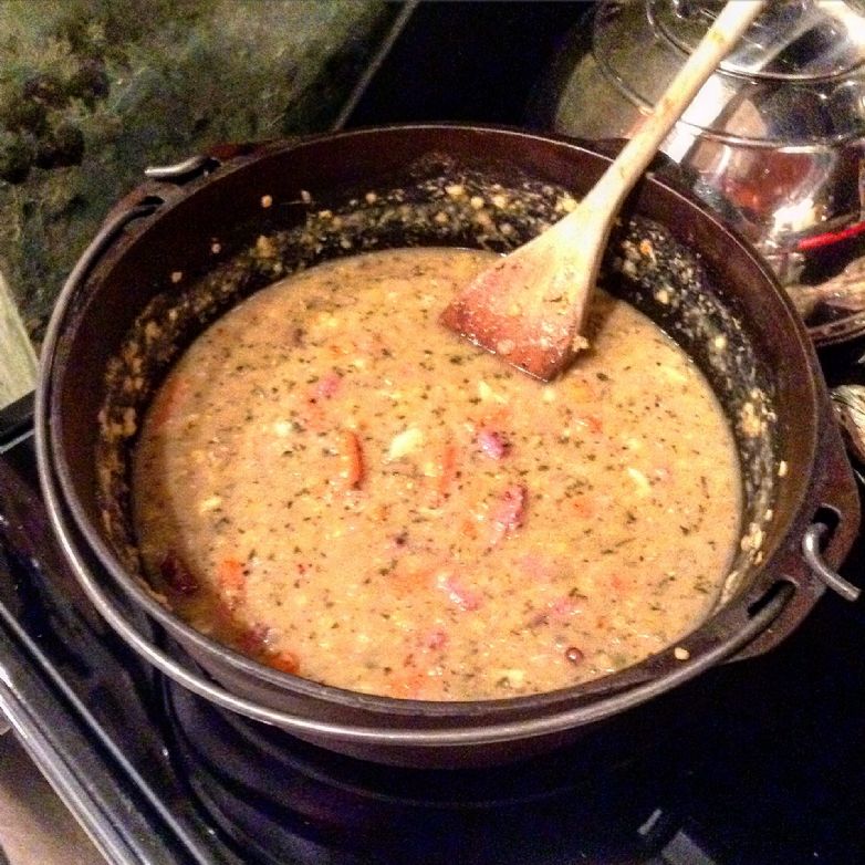 Hearty Red Lentil and Ham Soup