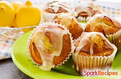 Frosted Lemon Poppyseed Muffins