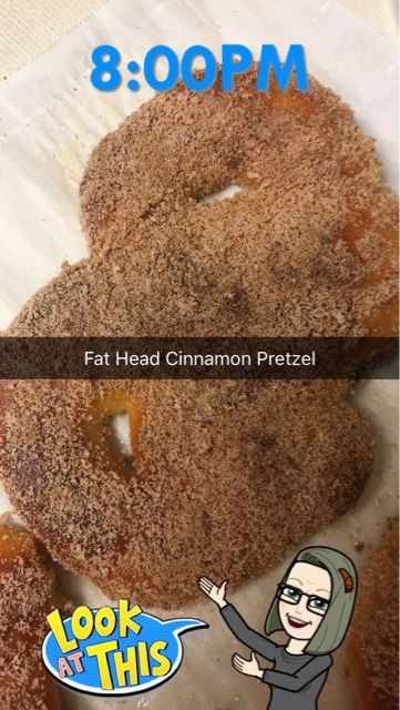 Fat Head Dough Cinnamon Pretzels