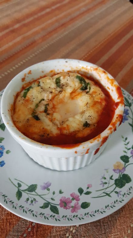 Low Carb Italian Baked Egg