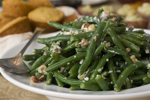 Green Beans with Blue Cheese