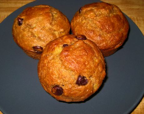 Best Low Fat Banana Chocolate Chip and Walnut Muffins!!