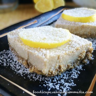 Raw Lemon Bars with Chia Seeds