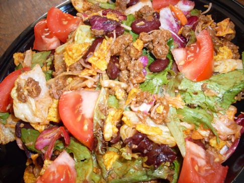 Healthified White Trash Taco Salad