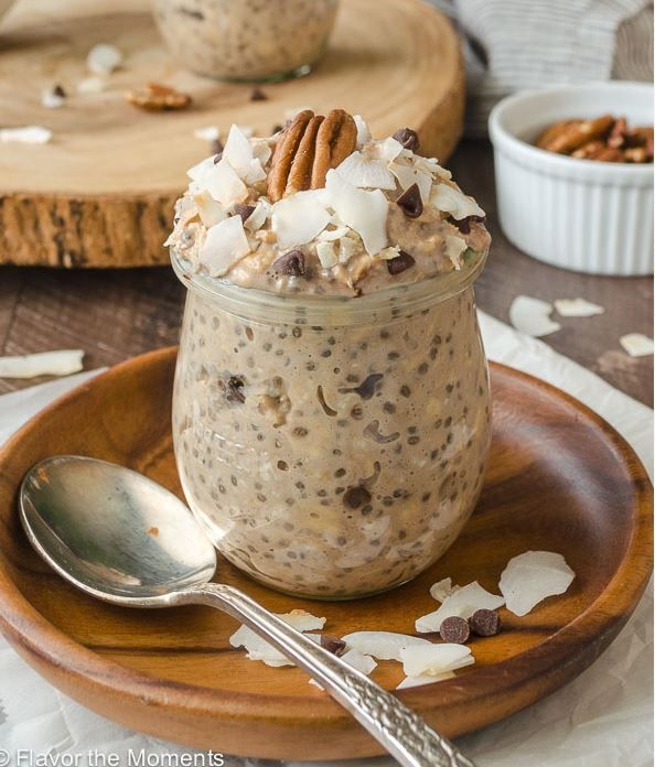 GERMAN CHOCOLATE CHIA OVERNIGHT OATS