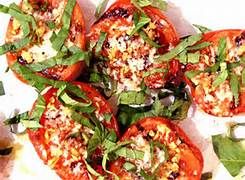 Tomato Basil Grilled Tomatoes