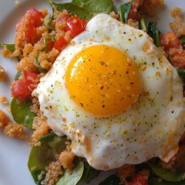 Deconstructed Eggs Florentine