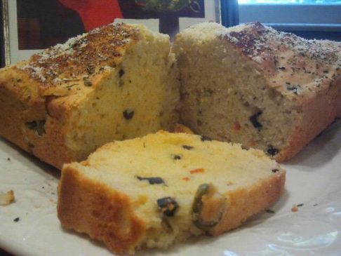 Garlic and olive bread