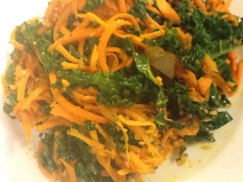 Kale and Sweet Potato Sautee