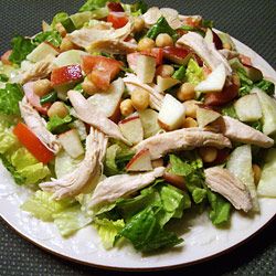Chopped Chicken Salad with Apples and Walnuts